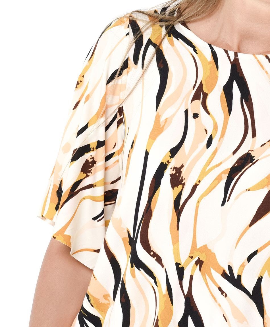 Remera mujer estampada espiral