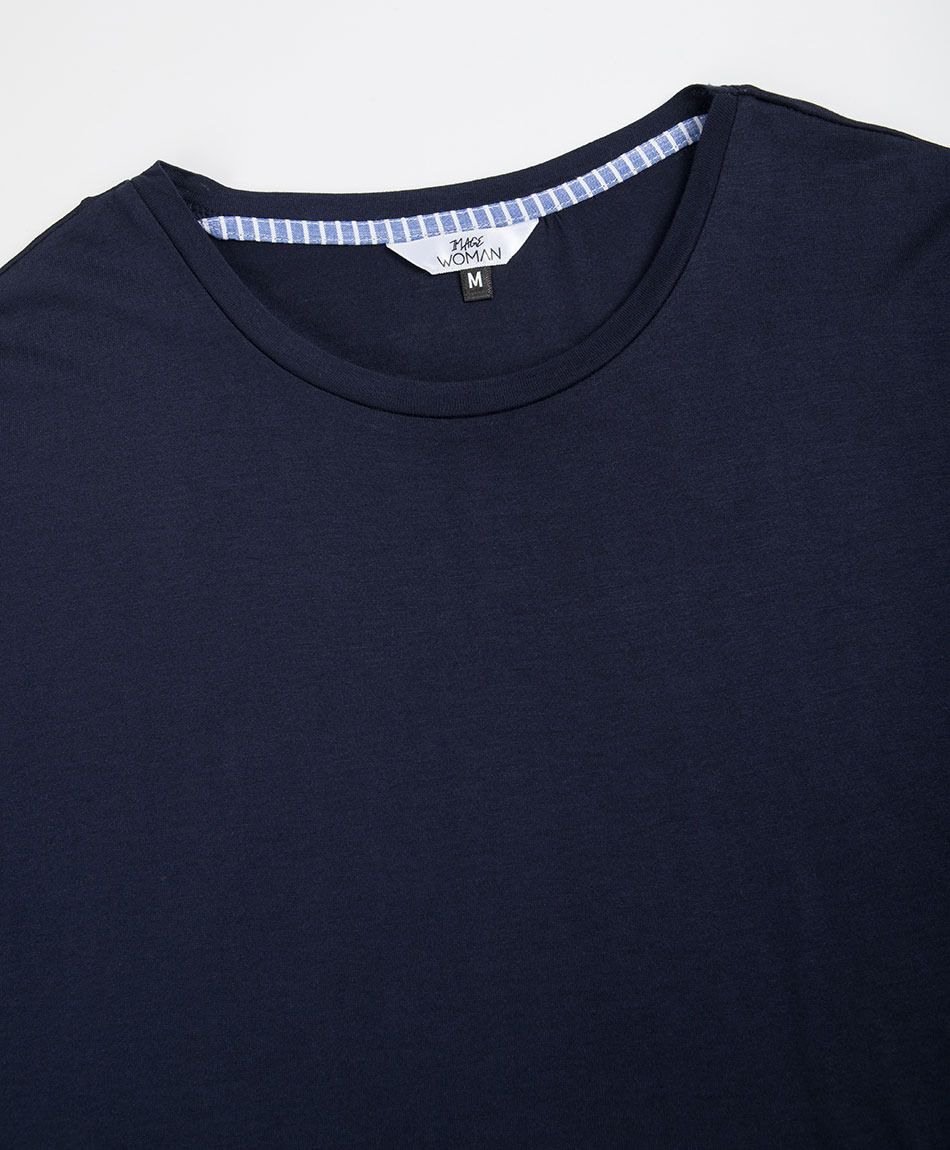 Remera mujer mix rayas