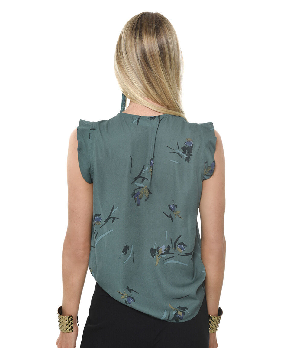 Top  vuelitos estampado