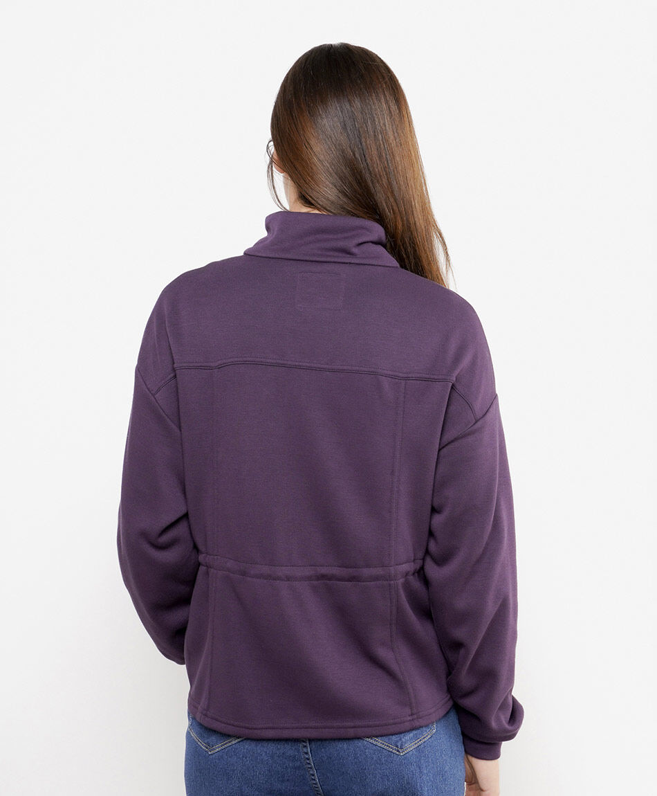 Campera mujer lazo cintura