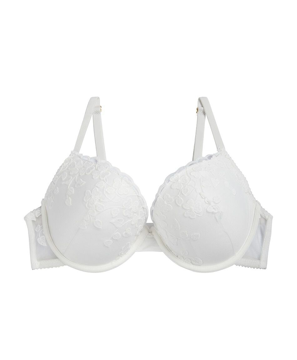 Corpi&ntilde;o mujer florcitas bordadas push up