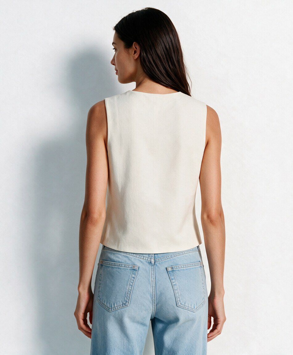 Vest mujer doble bot&oacute;n