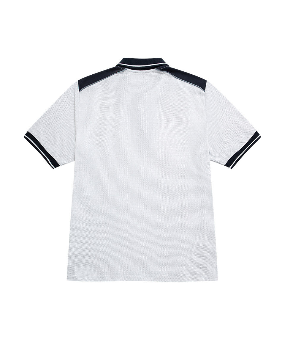 Remera hombre cuello polo black and white