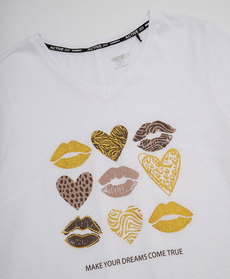 Remera deportiva mujer oversize white