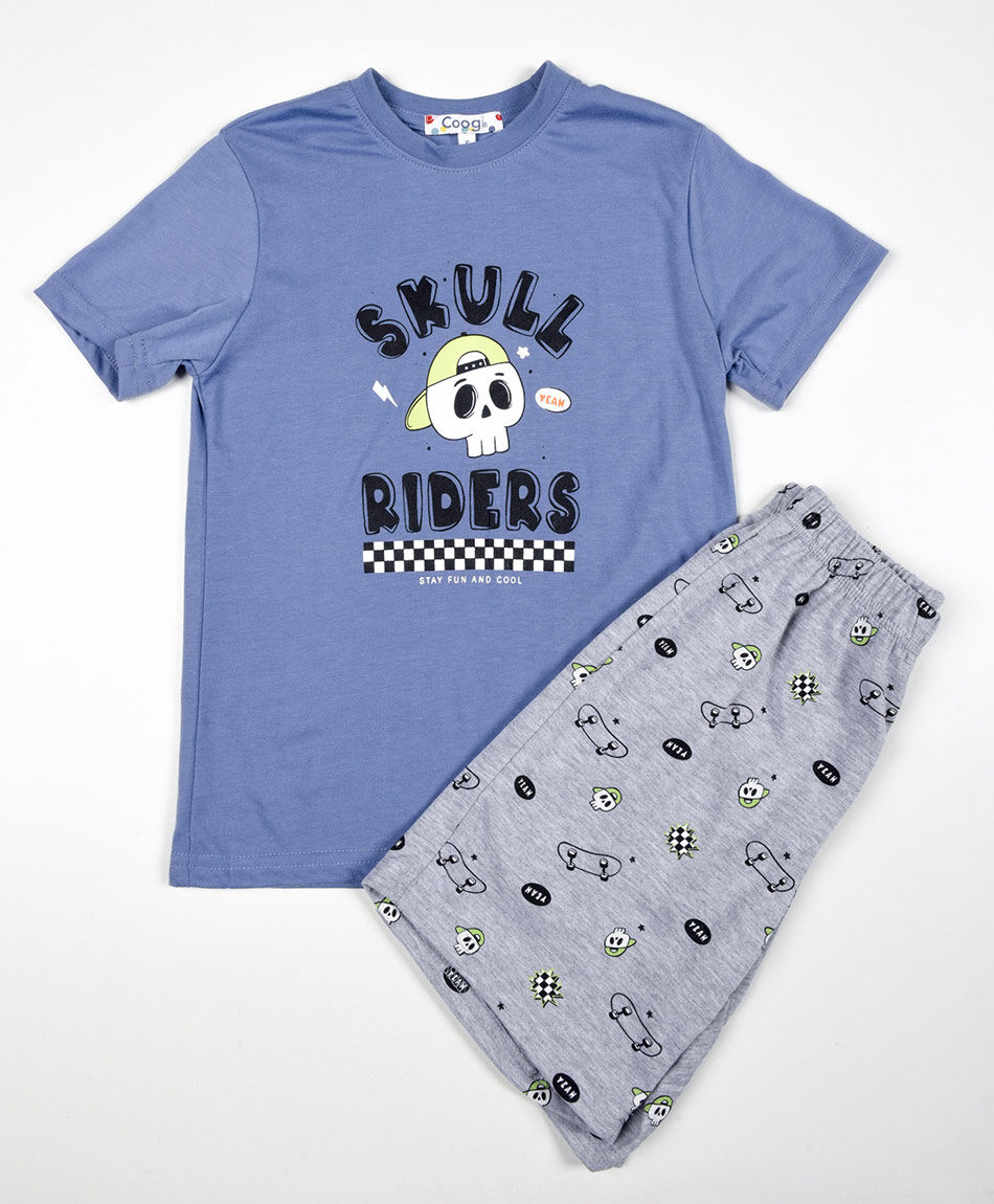 Pijama ni&ntilde;o skate short