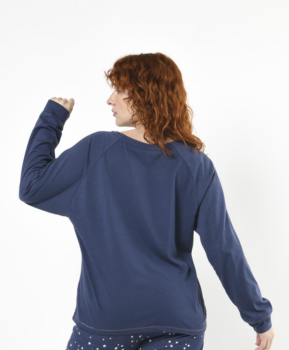 Pijama mujer gato y estrellas