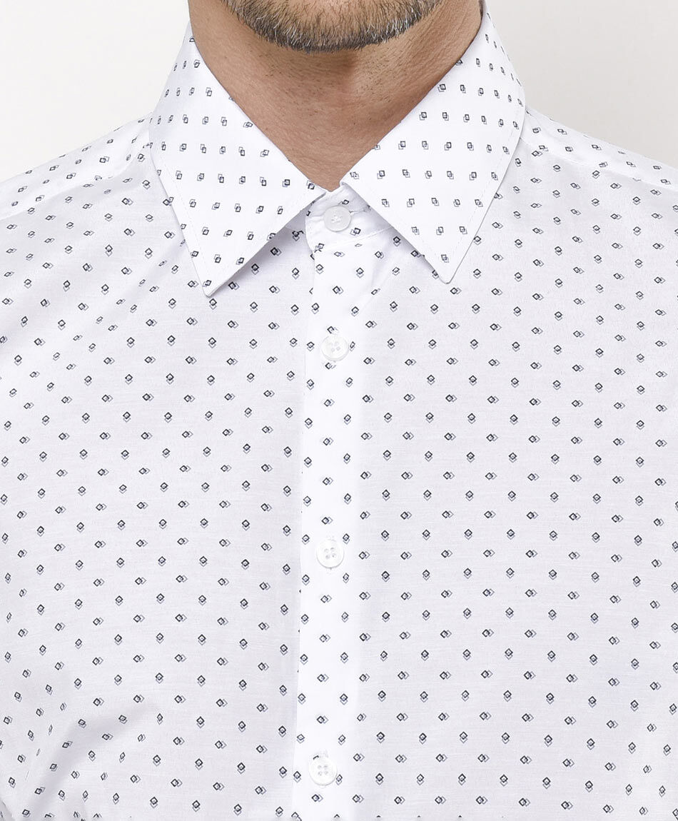 Camisa hombre mini cuadros