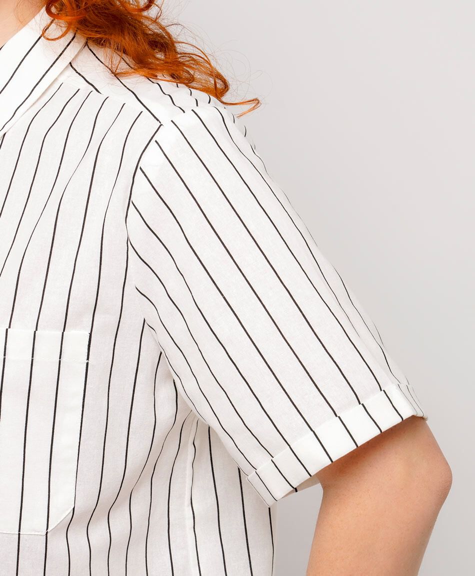 Camisa mujer casual  dise&ntilde;o de rayas