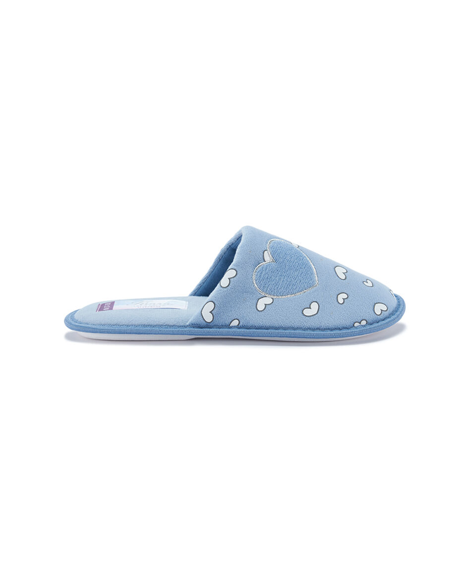 Pantuflas mujer cielo azul