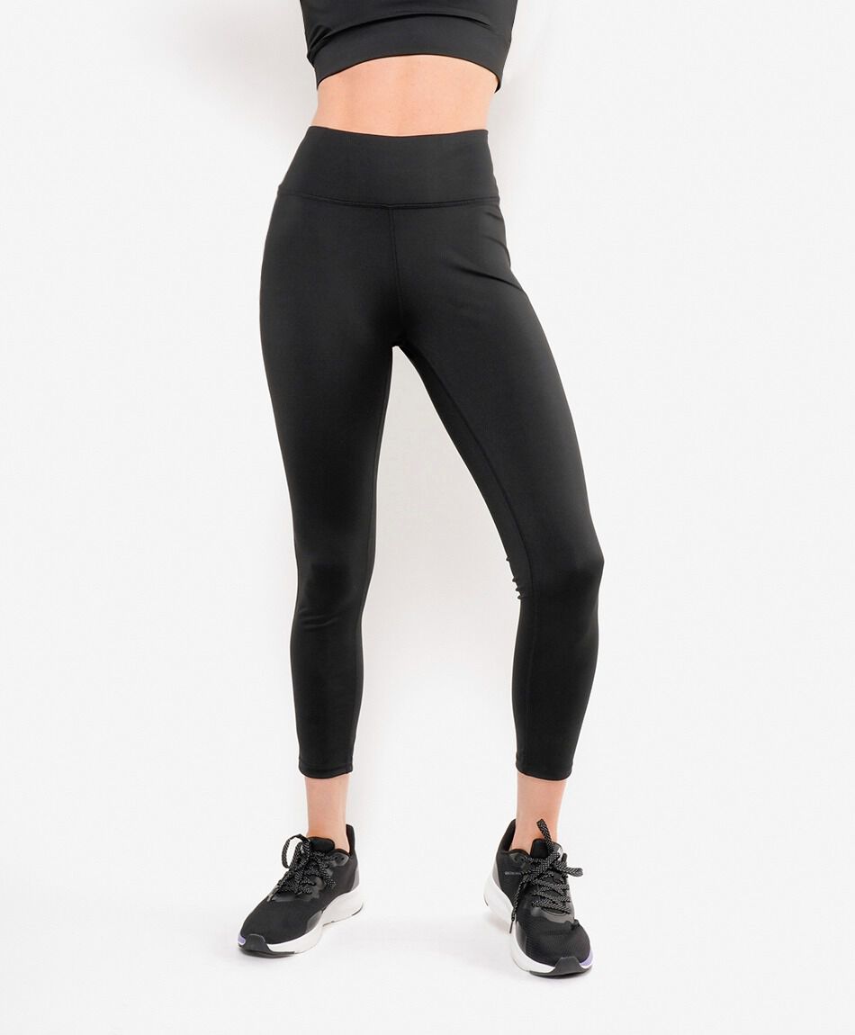 Calza mujer lisa tiro alto
