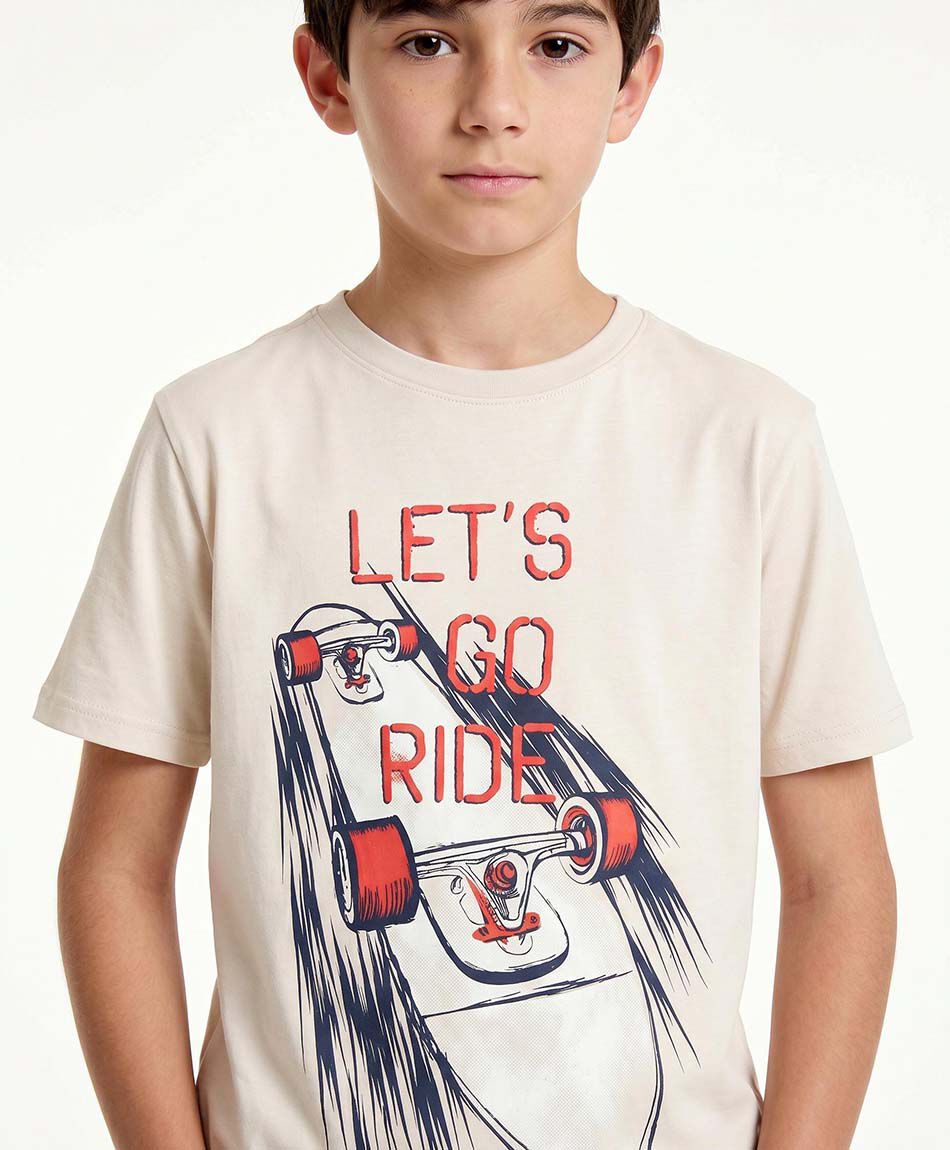 Remera ni&ntilde;o ride skate