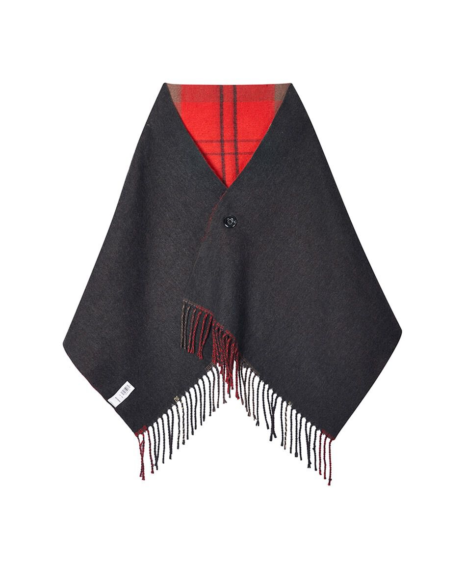 Poncho mujer broche bot&oacute;n
