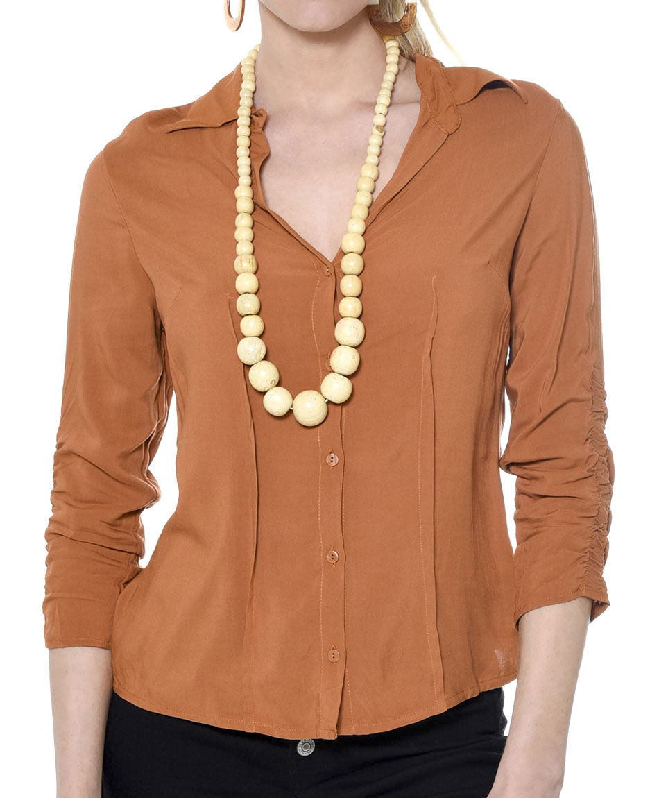 Blusa manga recogida