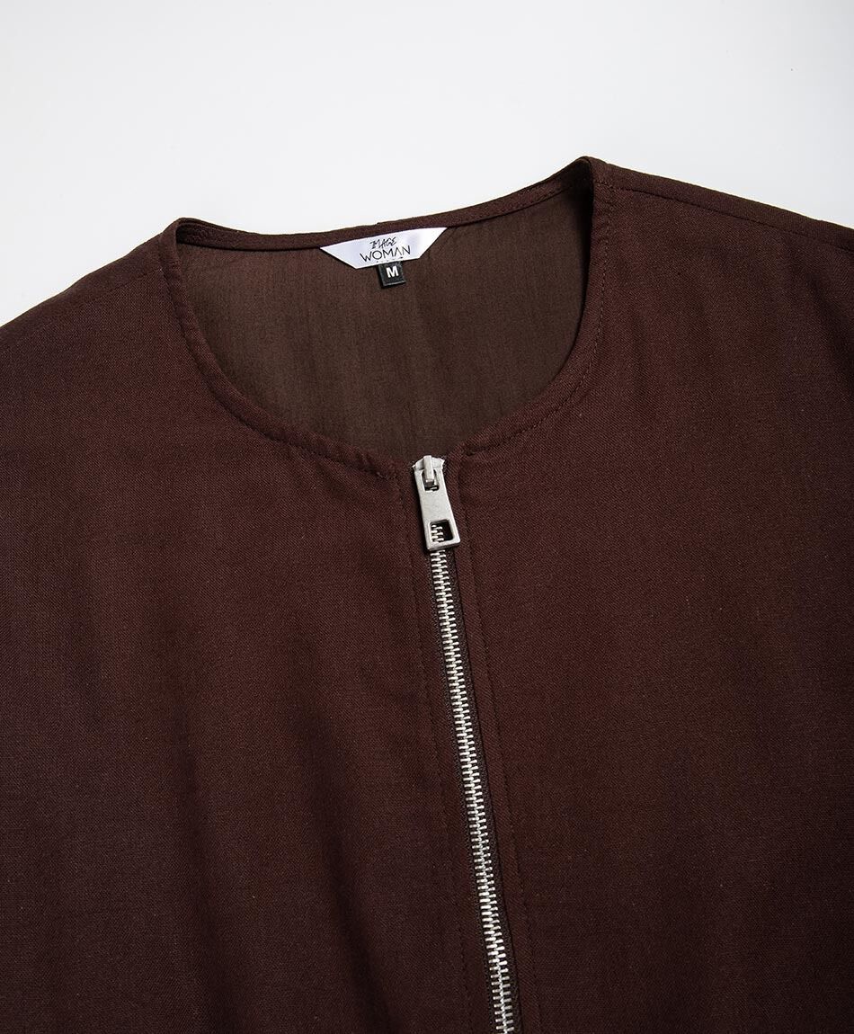 Campera mujer bomber lino