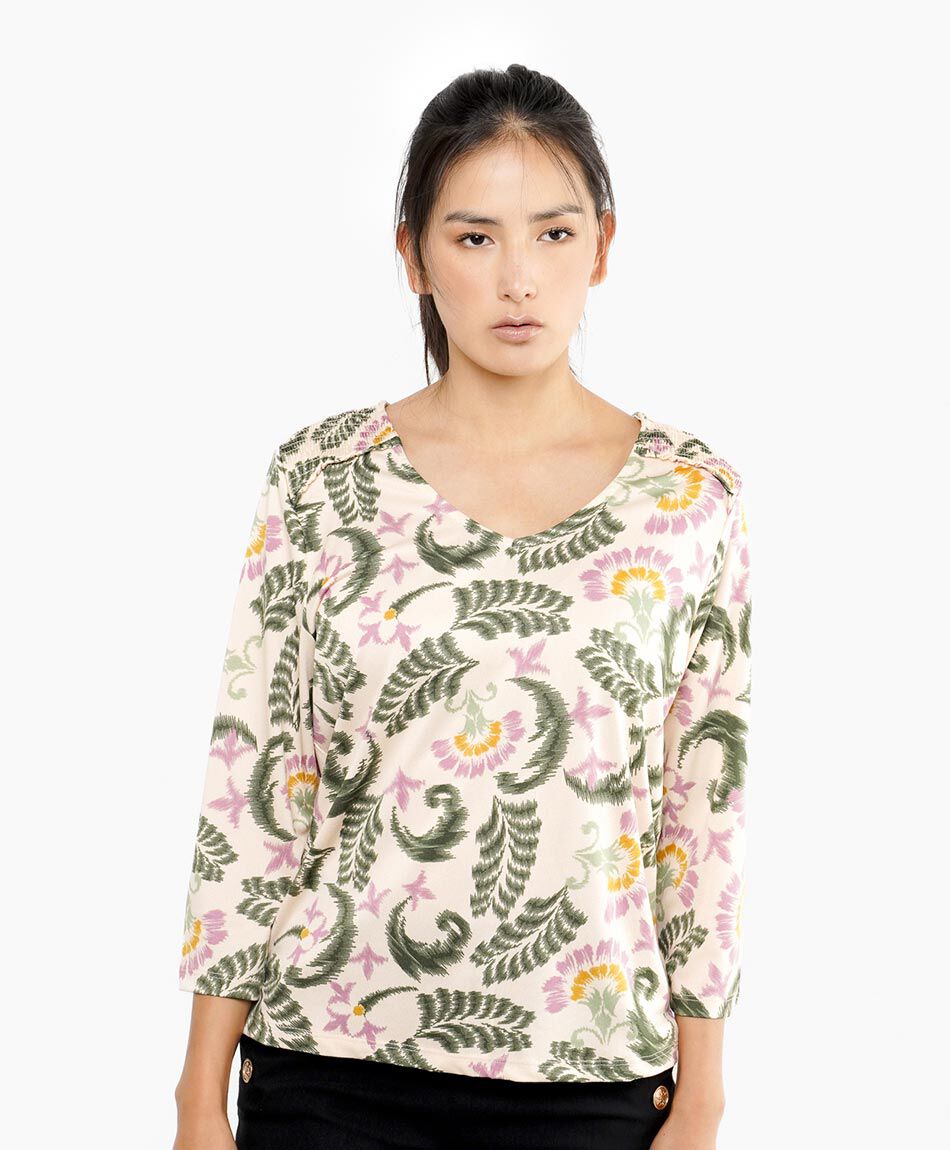 Remera mujer dise&ntilde;o garden