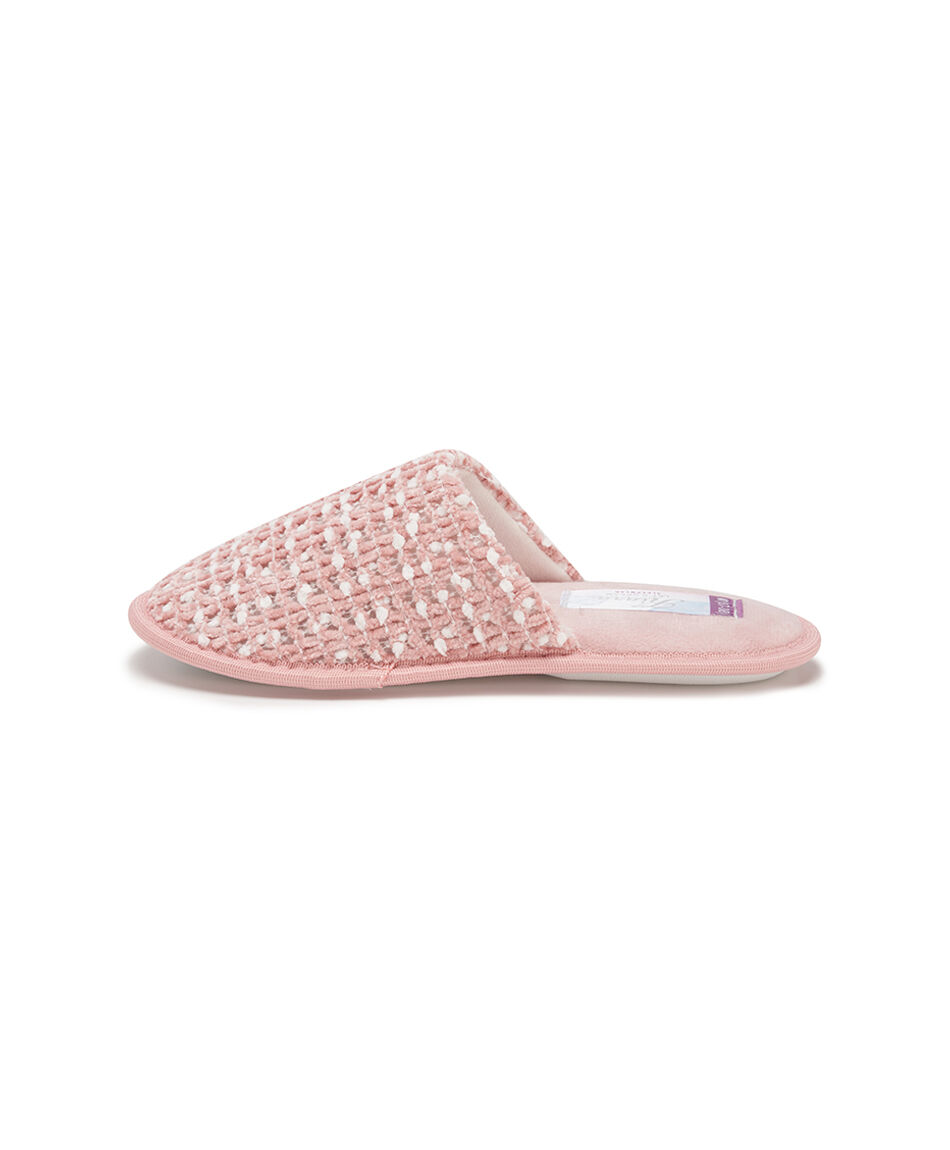 Pantufla mujer jaspeada chenille