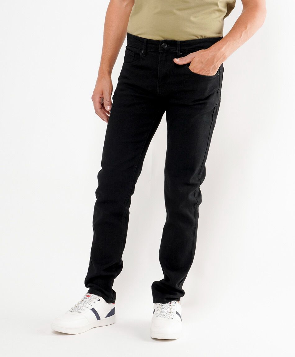 Jeans hombre negro super skinny fit