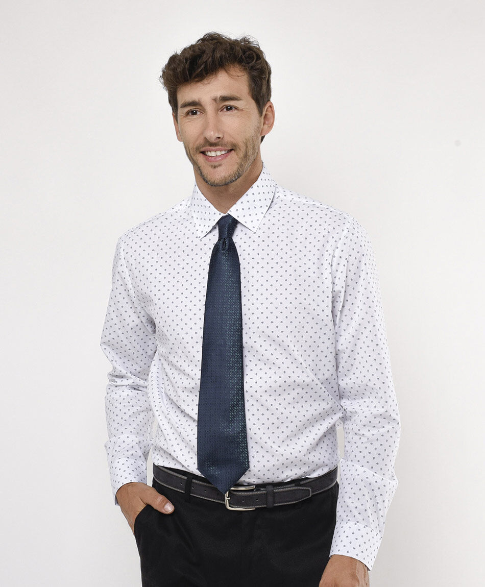 Camisa hombre mini cuadros