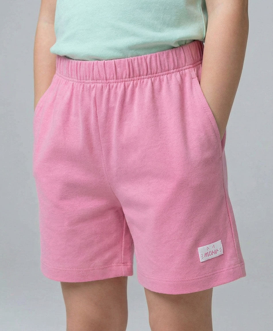 Short ni&ntilde;a biker rosado