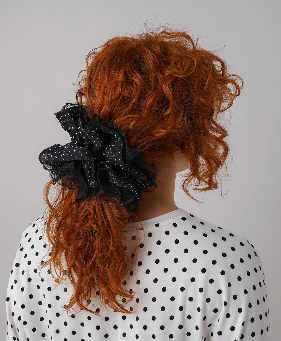 Scrunchie mujer grande encaje