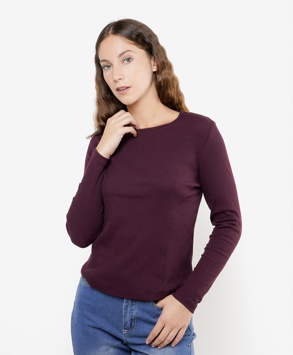 Remera mujer canal&eacute; ajustada