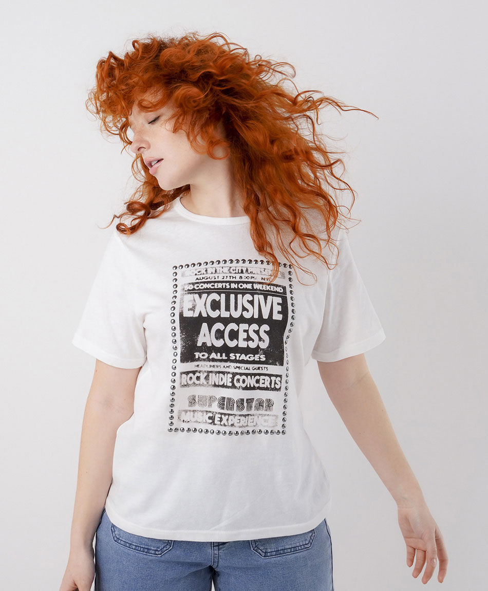 Remera mujer ticket concierto