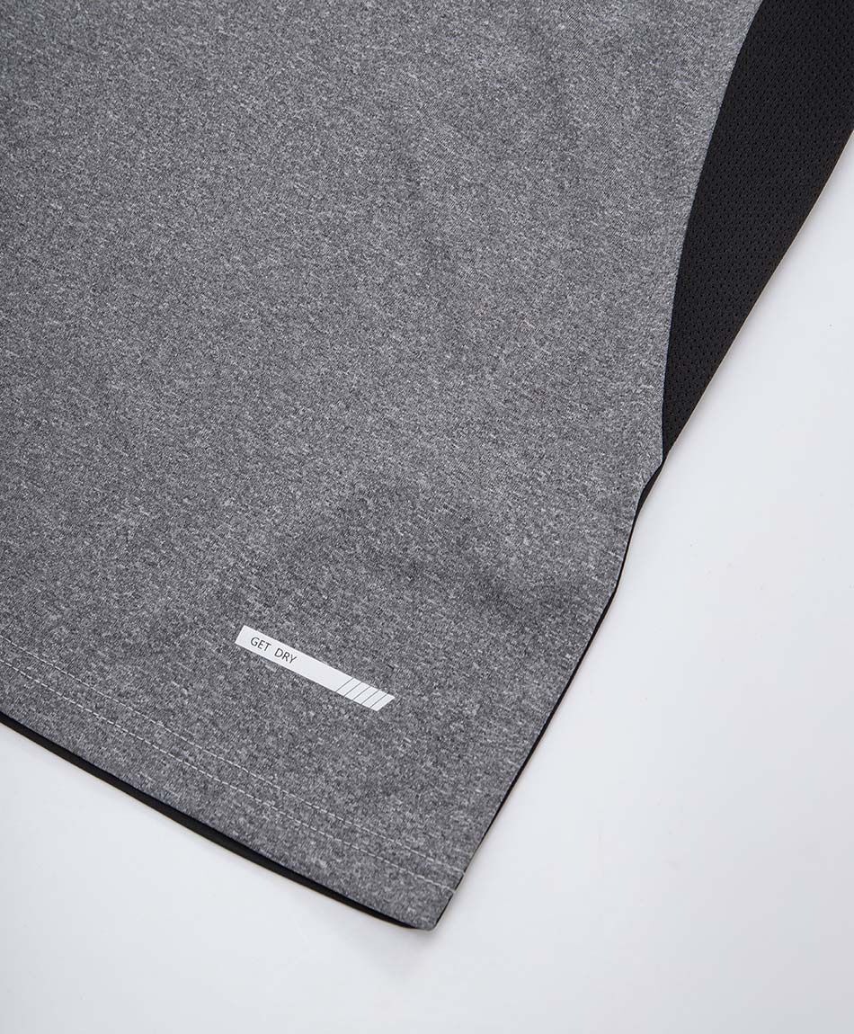 Remera deportiva hombre melange degrade