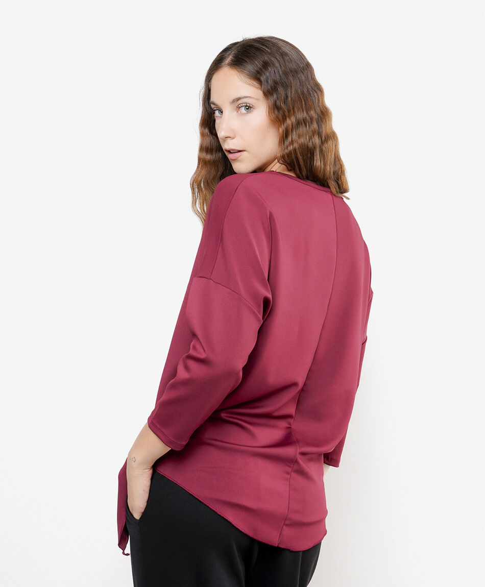 Remera mujer nudo lateral