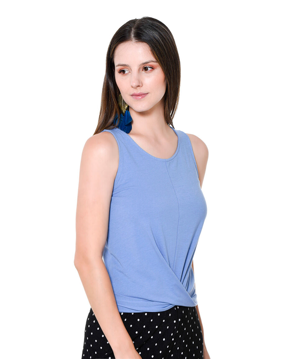 Polera detalle cruzado basta