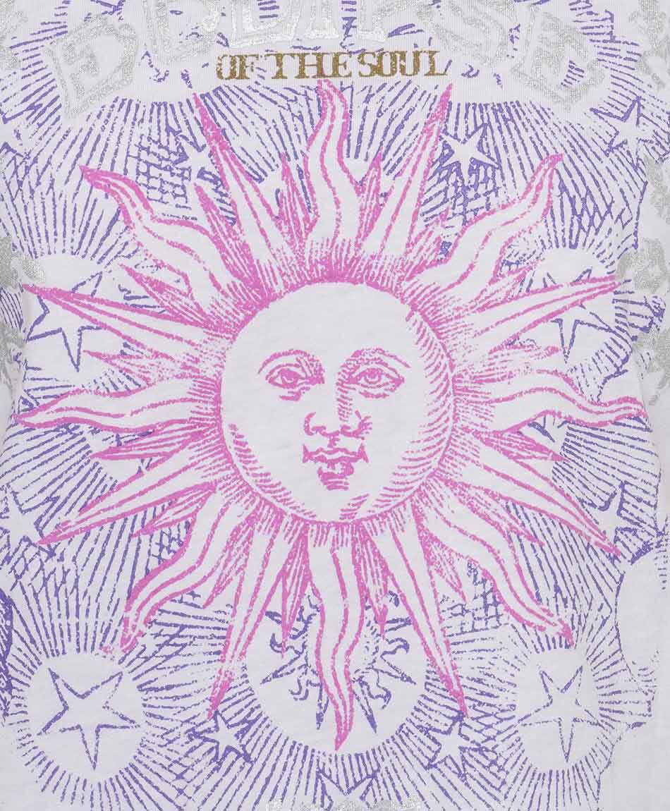 Remera mujer estamado sol
