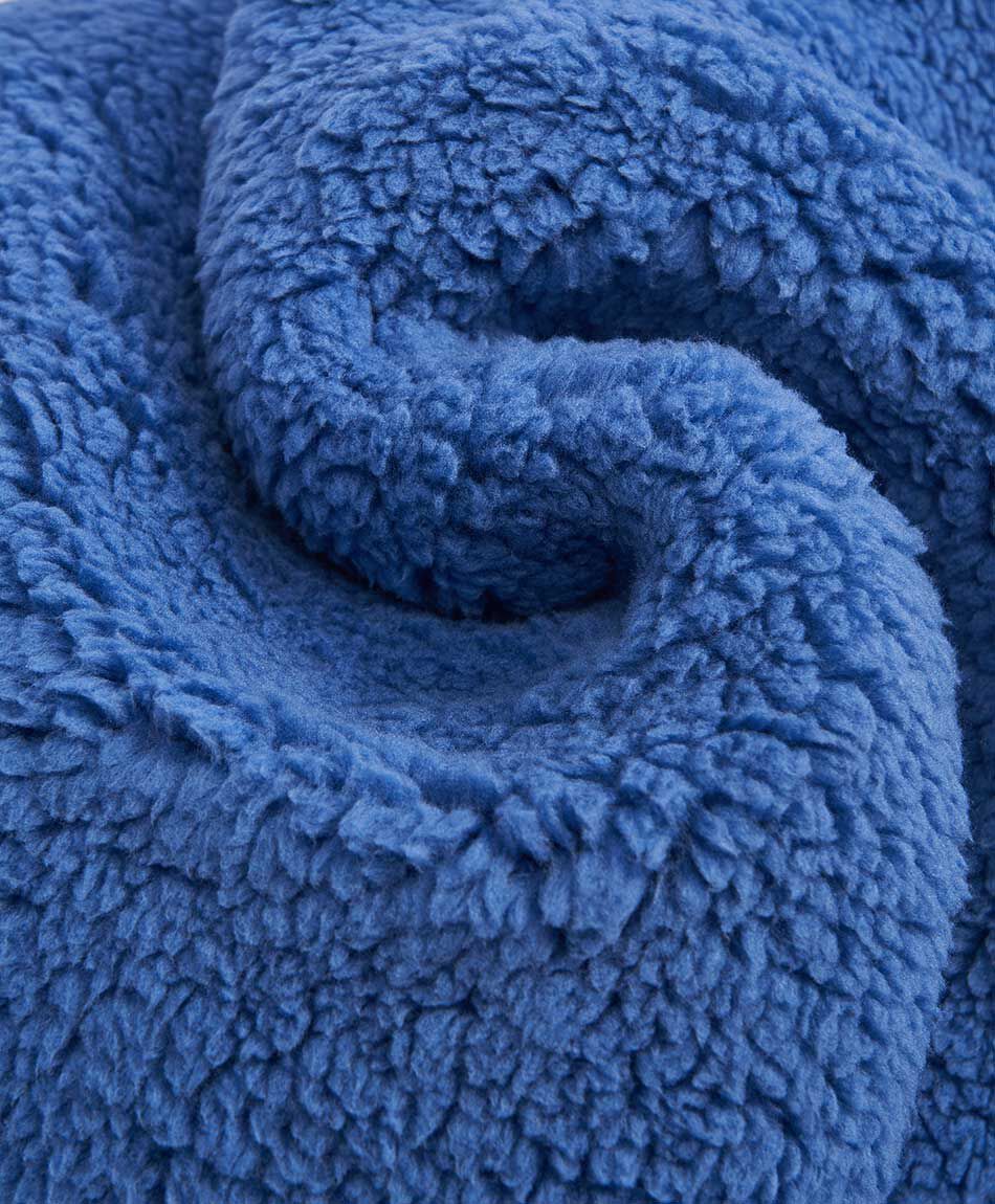 Cuello mujer borreguito azul