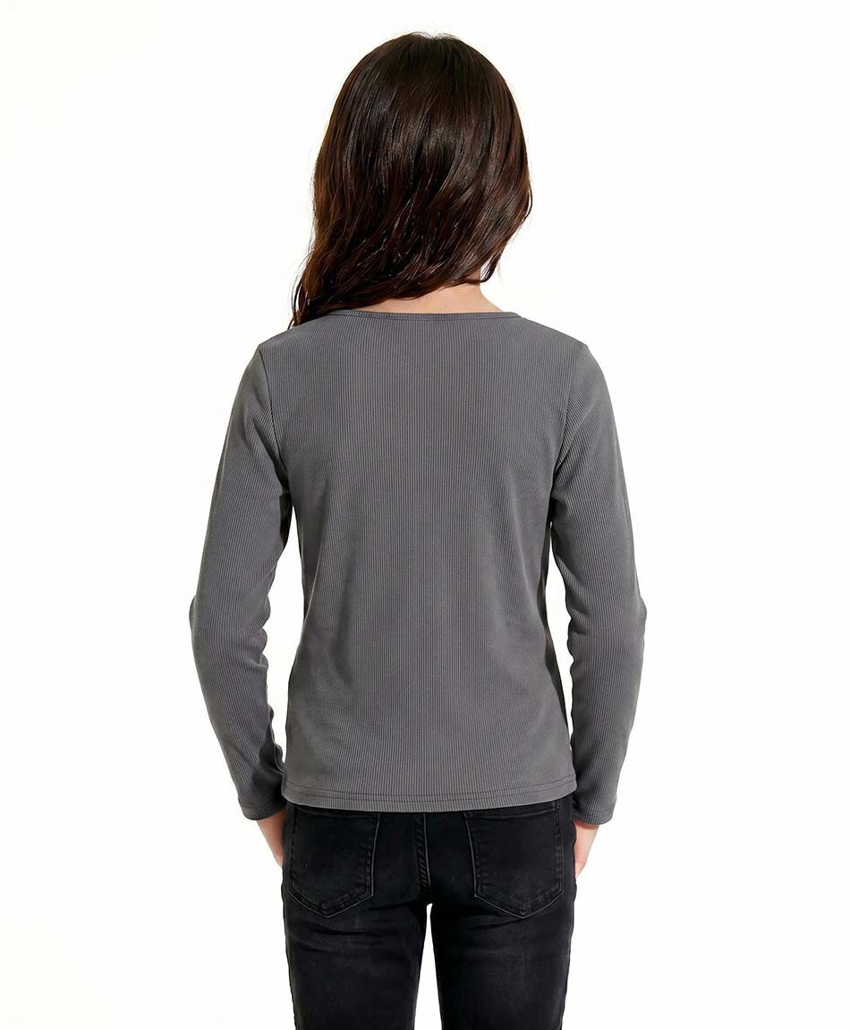 Remera ni&ntilde;a cintas negras