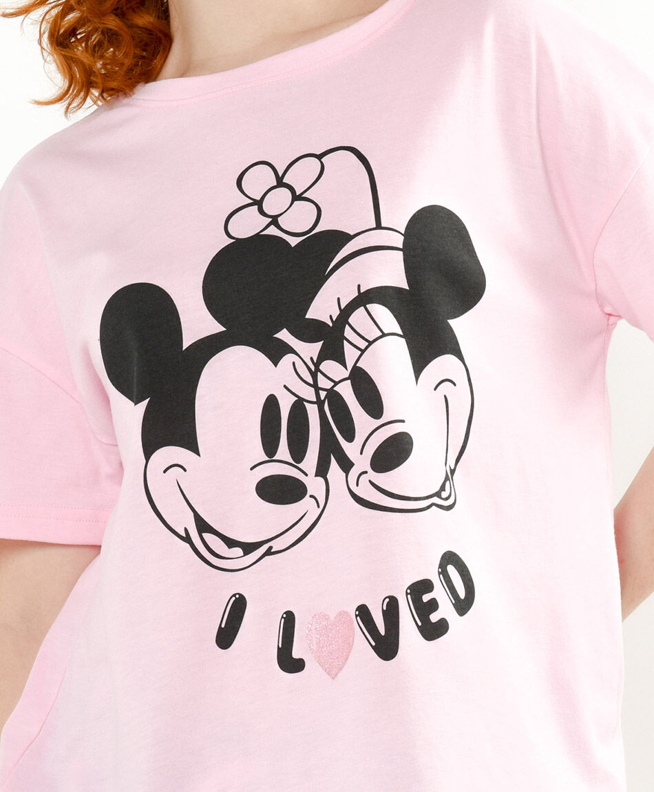 Pijama mujer mickey minnie coraz&oacute;n