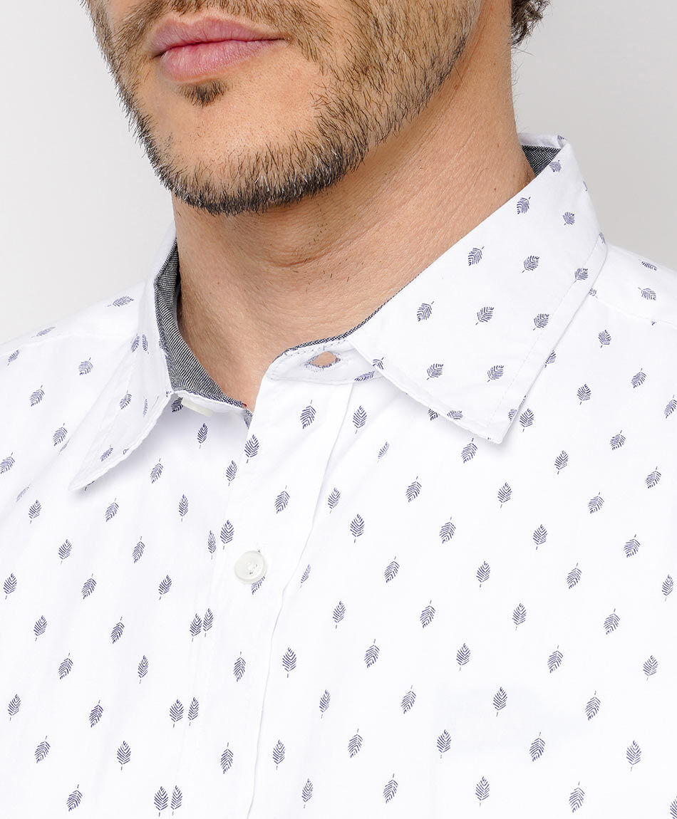 Camisa  hombre casual dise&ntilde;o liso