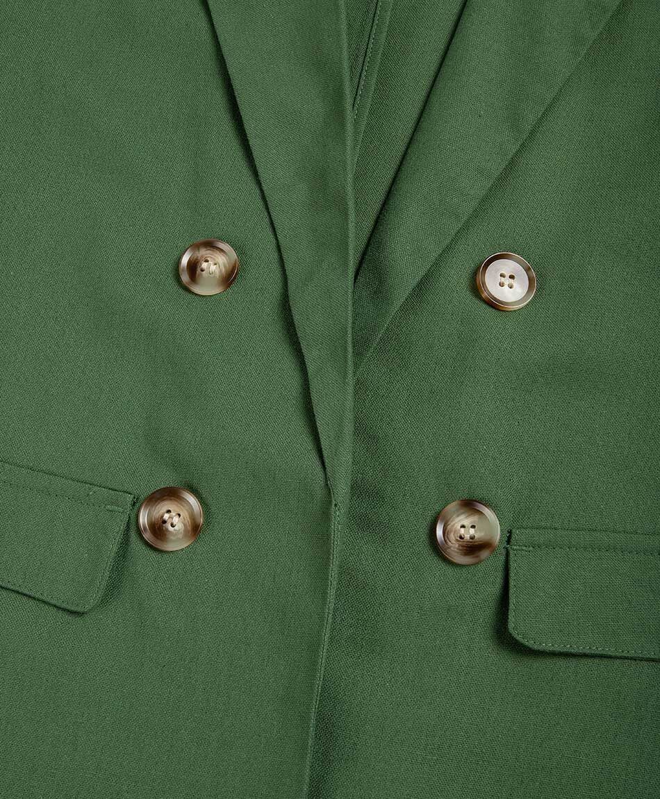Blazer mujer lino verde