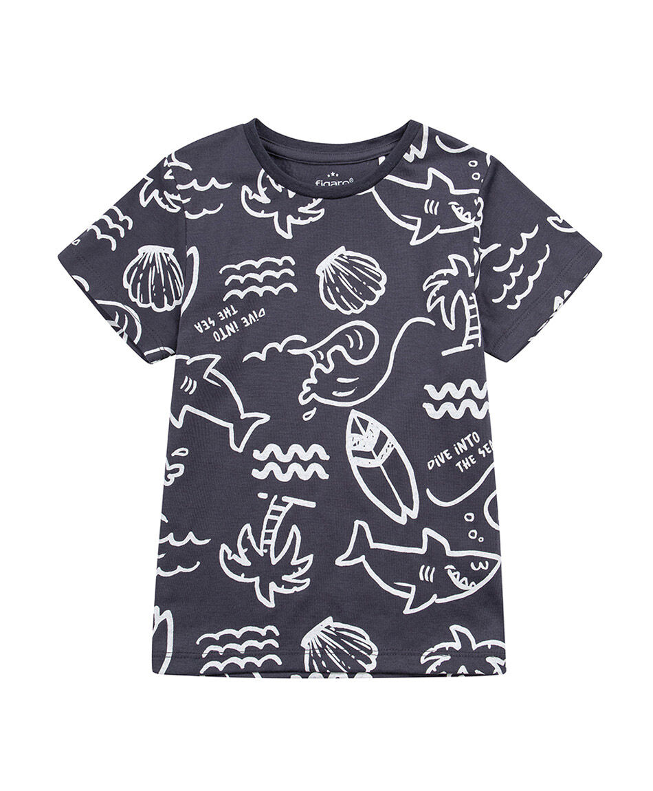 Remera beb&eacute; dibujos playa