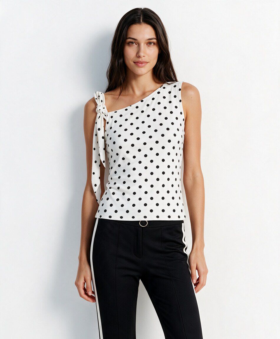 Remera mujer top puntos