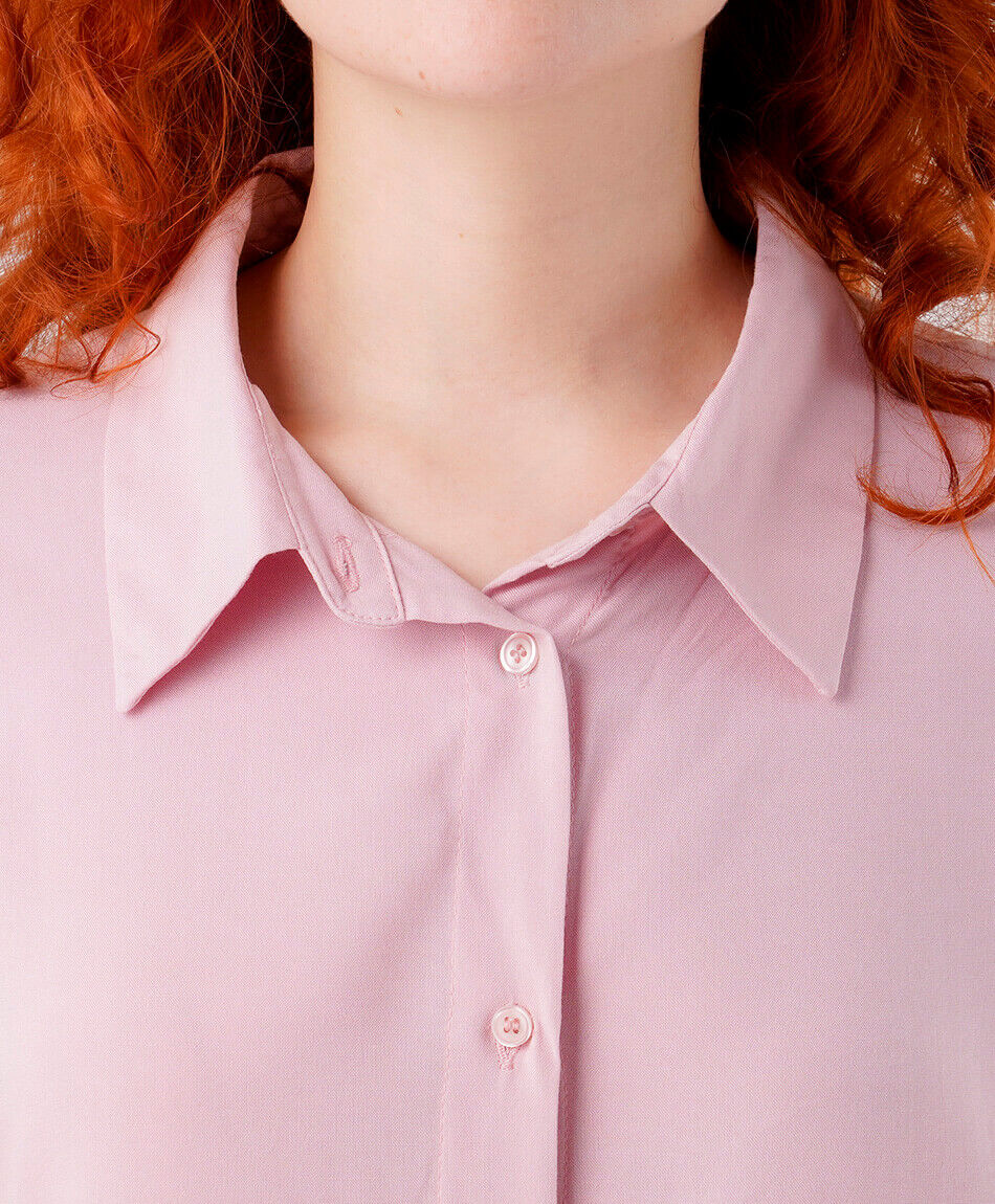 Camisa mujer camisera rosada