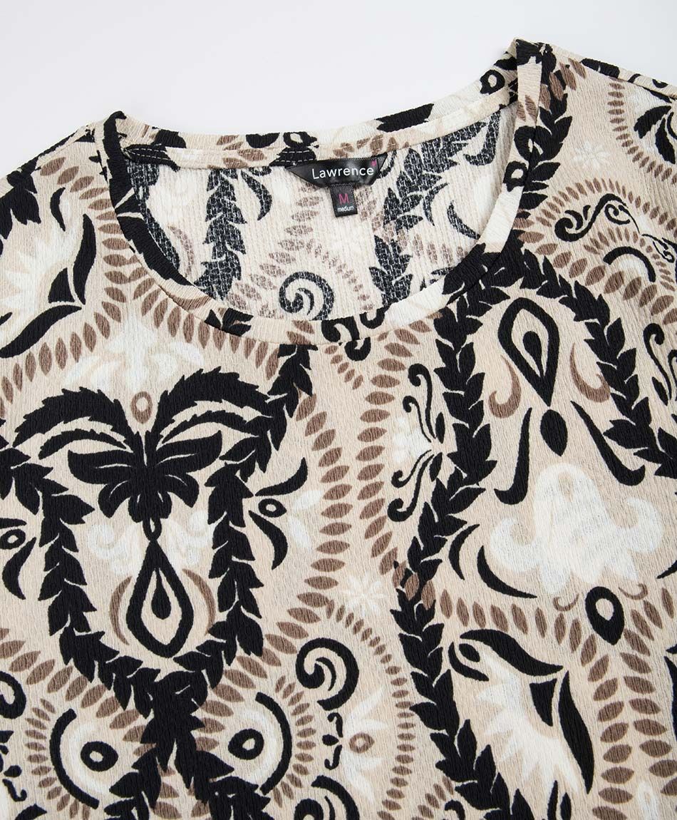 Remera mujer patr&oacute;n barroco