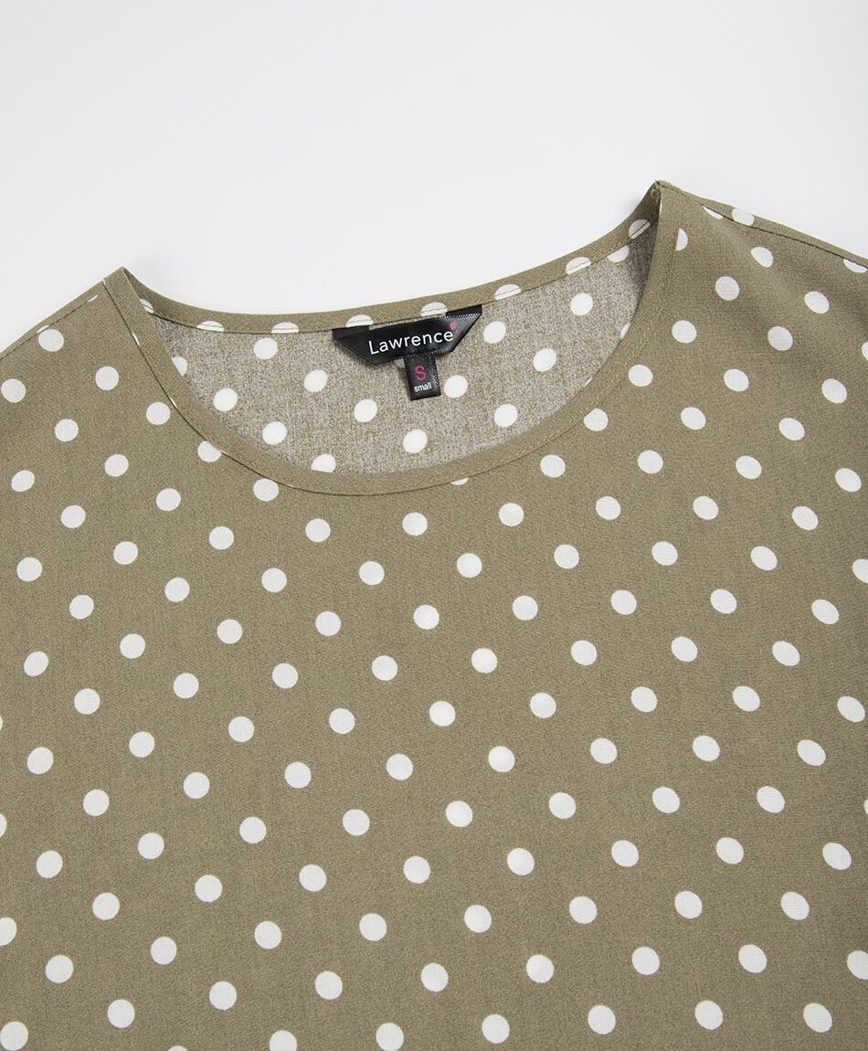 Camisa mujer lunares mangas vuelos