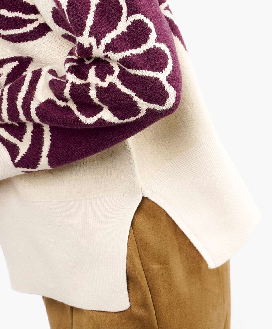 Sweater mujer dise&ntilde;o bot&aacute;nico