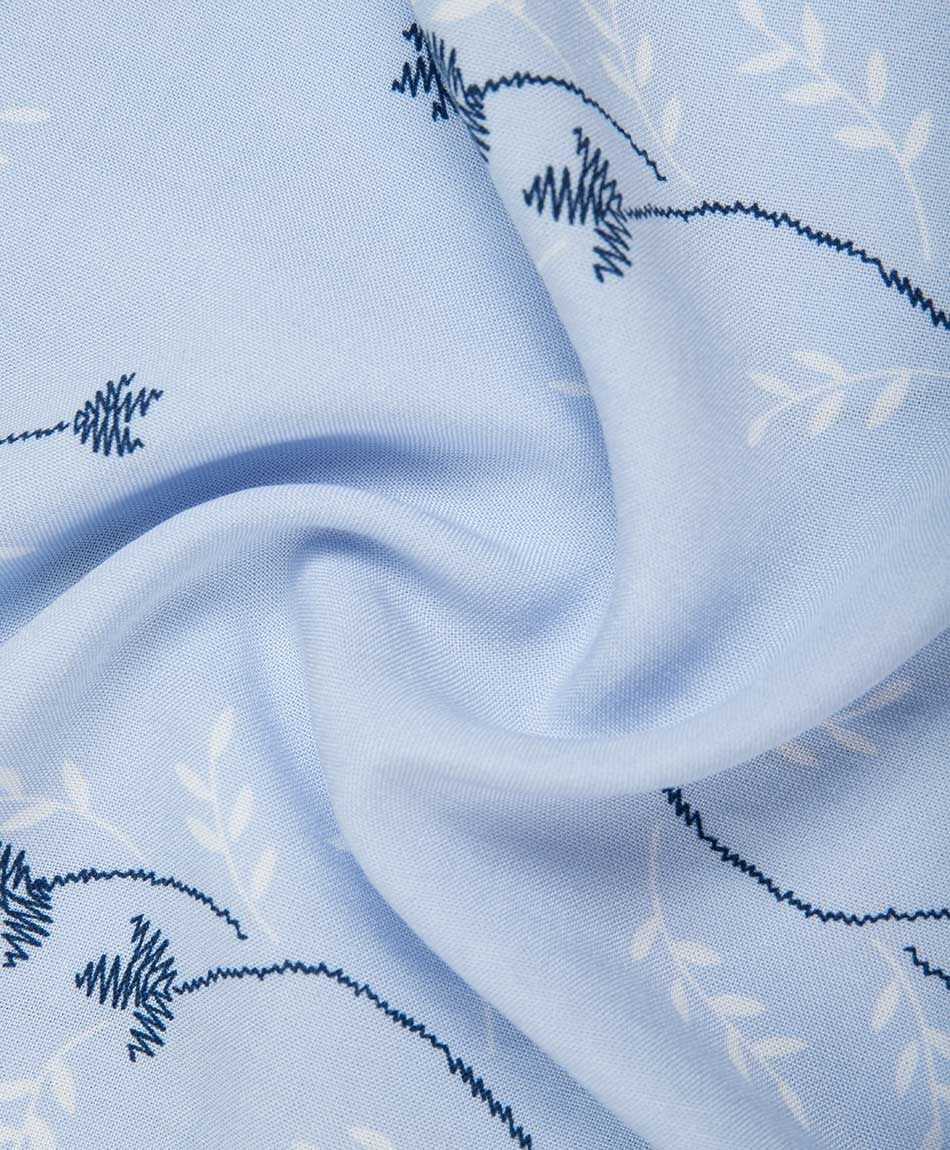 Camisa mujer florcitas lazo