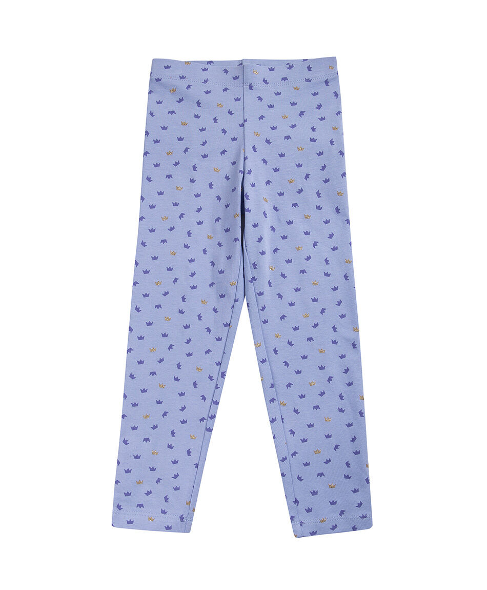 Leggins beb&eacute; coronas lila