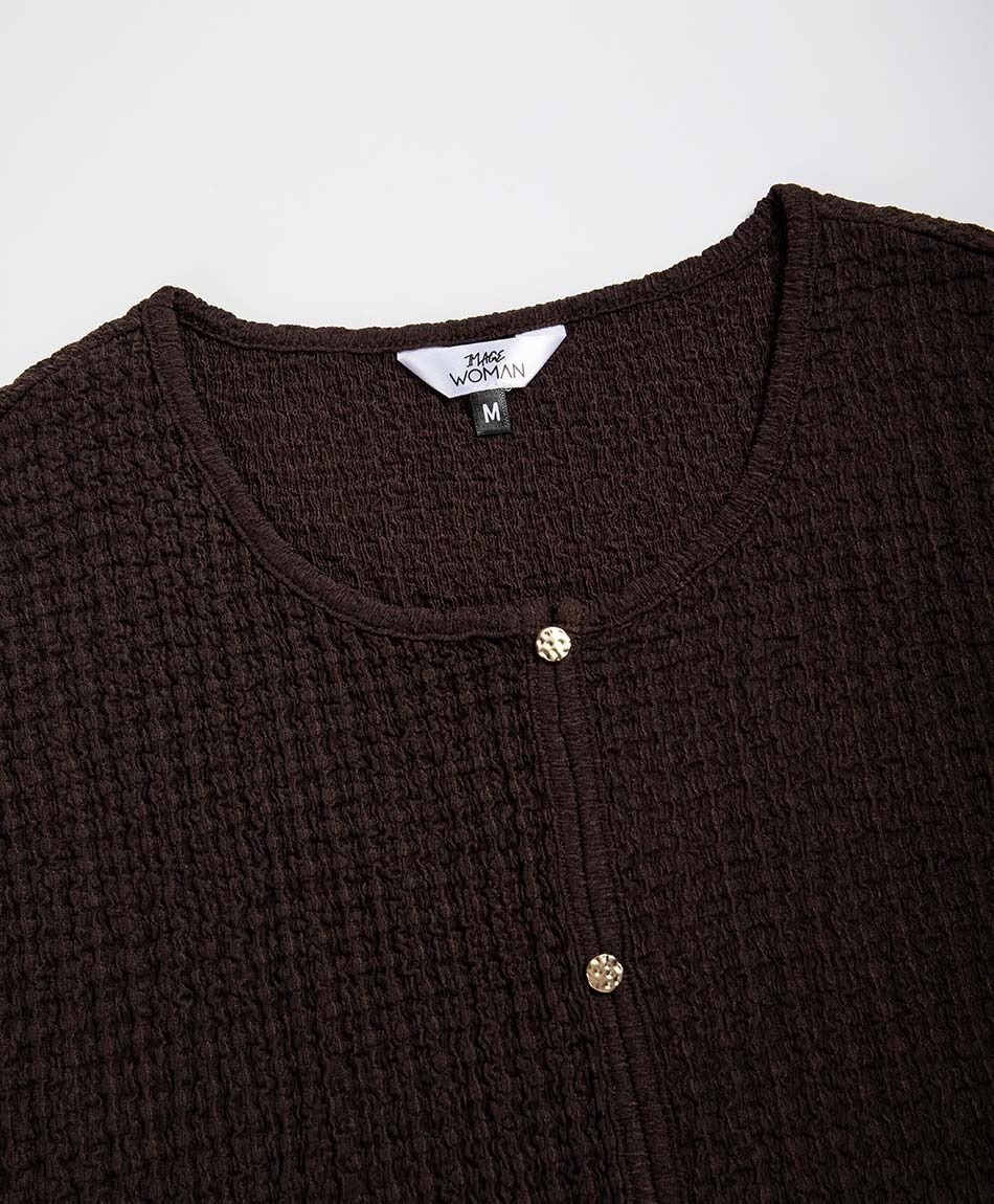 Remera mujer botones