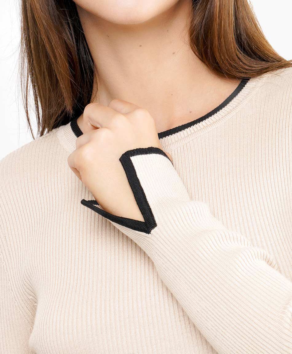 Sweater mujer calado elegante