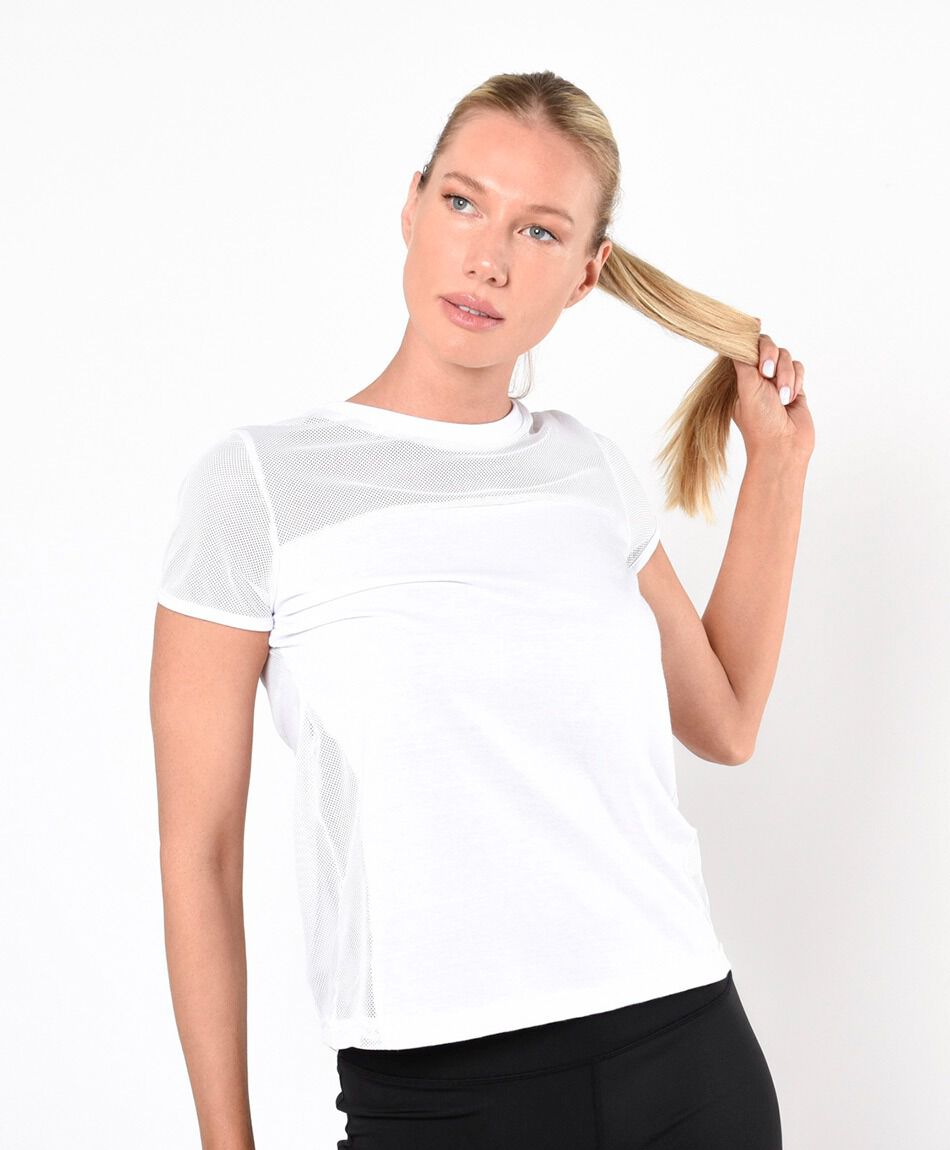 Remera deportiva mujer mesh