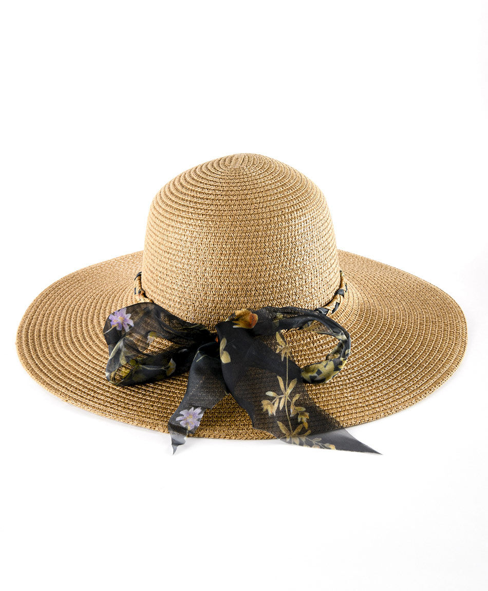 Sombrero mujer cinta cruzada