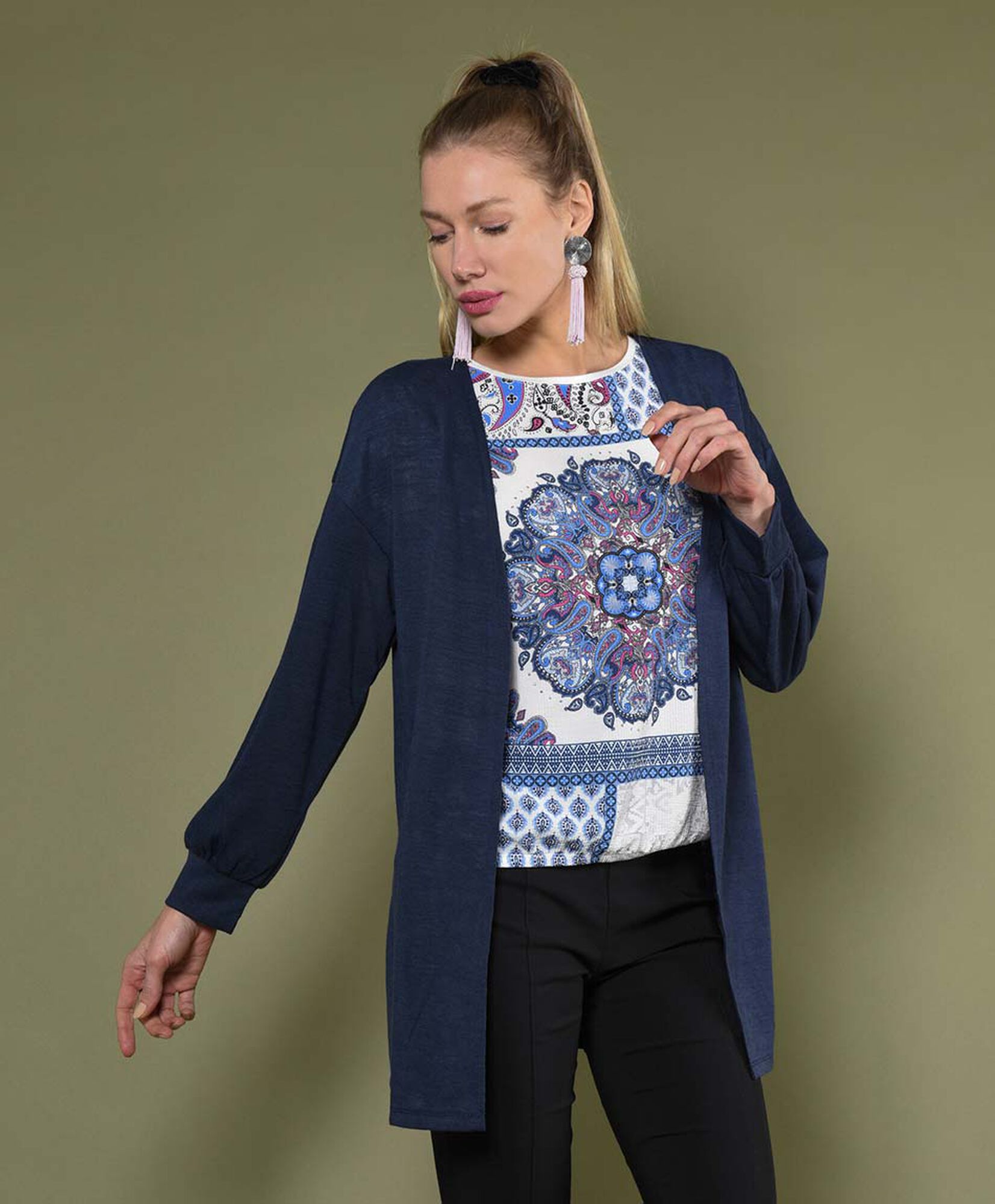 Tapado Ropa Tapado mujer abierto liso - TRICOT