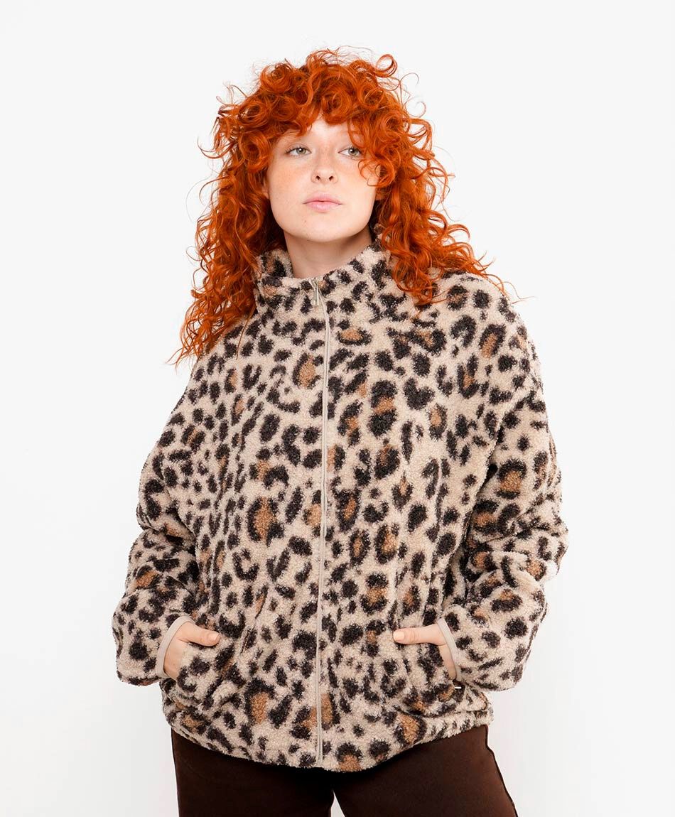 Campera mujer animal print light
