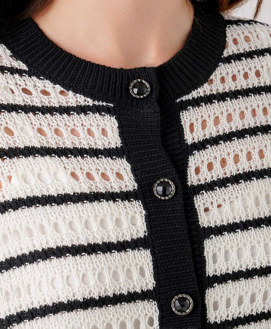 Cardigan mujer calado jacquard